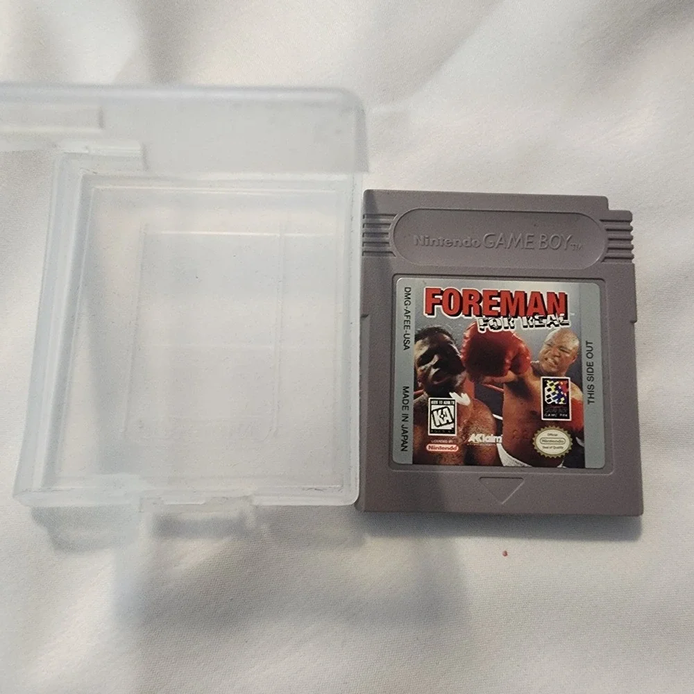 Nintendo Game Boy Foreman For Real *Authentic/Works* Cartridge And Case.‎